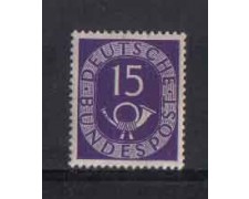 1951 - LOTTO/3758 - GERMANIA FEDERALE - 15p. CORNO DI POSTA 1951 - LOTTO/3758 - GERMANIA FEDERALE - 15p. CORNO DI POSTA