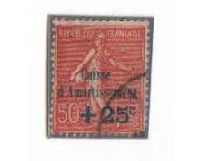 1928 - LOTTO/FRA250U - +25 su 50c. CASSA D'AMMORTAMENTO - USATO 1928 - LOTTO/FRA250U - +25 su 50c. CASSA D'AMMORTAMENTO - USATO