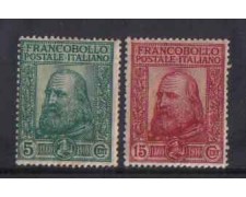1910 - LOTTO/REG87CPNA - REGNO -  GIUSEPPE GARIBALDI 2v. - NUOVI