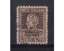 SOMALIA - 1928 - LOTTO/4234A - 1,75 LIRE BRUNO - USATO SOMALIA - 1928 - LOTTO/4234A - 1,75 LIRE BRUNO - USATO