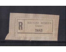 LOTTO/4247 - ETICHETTA RACCOMANDATA - REGGIO EMILIA LOTTO/4247 - ETICHETTA RACCOMANDATA - REGGIO EMILIA