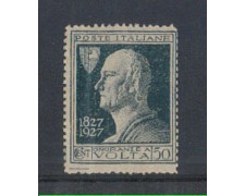 1927 - LOTTO/REG211UMA - REGNO - 50c. A.VOLTA  VARIETA'