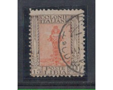 LIBIA - 1926/30 - LOTTO/4242E - 15c. BRUNO ARANCIO - USATO LIBIA - 1926/30 - LOTTO/4242E - 15c. BRUNO ARANCIO - USATO