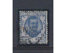 LIBIA - 1928 - LOTTO/4719 - 1.25 LIRE AZZURRO - USATO LIBIA - 1928 - LOTTO/4719 - 1.25 LIRE AZZURRO - USATO