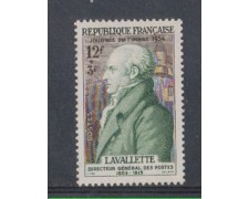 1954 - LOTTO/4743 - FRANCIA - GIORNATA DEL FRANCOBOLLO 1v. 1954 - LOTTO/4743 - FRANCIA - GIORNATA DEL FRANCOBOLLO 1v.