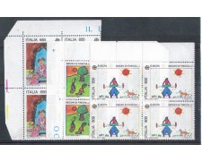 1989 - LOTTO/6918Q - REPUBBLICA - EUROPA 3v. QUARTINE 1989 - LOTTO/6918Q - REPUBBLICA - EUROPA 3v. QUARTINE
