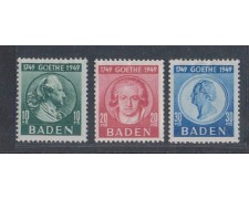 GERMANIA - BADEN - 1949 - LOTTO/5125 - GOETHE GERMANIA - BADEN - 1949 - LOTTO/5125 - GOETHE