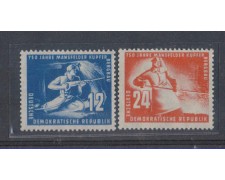1950 - LOTTO/5138 - GERMANIA ORIENTALE - MINATORI 2v. 1950 - LOTTO/5138 - GERMANIA ORIENTALE - MINATORI 2v.