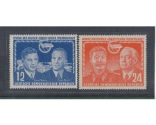 1951 - LOTTO/5145 - GERMANIA ORIENTALE - AMICIZIA GERMANO/SOVIET 1951 - LOTTO/5145 - GERMANIA ORIENTALE - AMICIZIA GERMANO/SOVIET