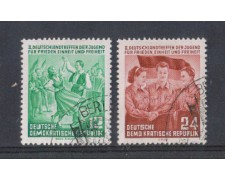 1954 - LOTTO/5165 - GERMANIA ORIENTALE - GIOVANI PER LA PACE 1954 - LOTTO/5165 - GERMANIA ORIENTALE - GIOVANI PER LA PACE