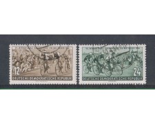 1954 - LOTTO/5166 - GERMANIA ORIENTALE - CORSA CICLISTICA 2v. 1954 - LOTTO/5166 - GERMANIA ORIENTALE - CORSA CICLISTICA 2v.