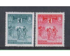 1955 - LOTTO/5167 - GERMANIA ORIENTALE - 8° CORSA CICLISTICA 2v. 1955 - LOTTO/5167 - GERMANIA ORIENTALE - 8° CORSA CICLISTICA 2v.