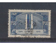 1936 - LOTTO/5209 - FRANCIA - 1,50 Fr. MONUMENTO AI CANADESI 1936 - LOTTO/5209 - FRANCIA - 1,50 Fr. MONUMENTO AI CANADESI