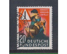 1953 - LOTTO/5282 - GERMANIA FEDERALE - 20p. PREVENZIONE INCIDEN 1953 - LOTTO/5282 - GERMANIA FEDERALE - 20p. PREVENZIONE INCIDEN