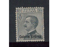 1925 - LOTTO/ERIT94L - ERITREA - 30c. GRIGIO NERO - LING. 1925 - LOTTO/ERIT94L - ERITREA - 30c. GRIGIO NERO - LING.