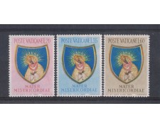 1954 - LOTTO/5602L - VATICANO - CHIUSURA ANNO MARIANO 3v. LING.