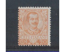 1901 - LOTTO/REG72N - REGNO - 20c. ARANCIO FLOREALE - NUOVO 1901 - LOTTO/REG72N - REGNO - 20c. ARANCIO FLOREALE - NUOVO