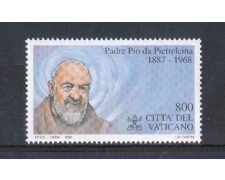 1999 - LOTTO/5732 - VATICANO - PADRE PIO 1v.