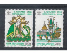 1993 - LOTTO/5781 - VATICANO - SAN GIOVANNI NEPOMUCENO 2v. - NUOVI