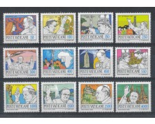 1984 - L0TTO/5804 - VATICANO - VIAGGI DEL PAPA 12v. - NUOVI