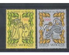 1982 - LOTTO/5811 - VATICANO - BEATA AGNESE DA PRAGA 2v. - NUOVI 1982 - LOTTO/5811 - VATICANO - BEATA AGNESE DA PRAGA 2v. - NUOVI