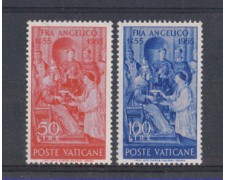 1955 - LOTTO/5842 - VATICANO - BEATO FRA ANGELICO 2v. NUOVI 1955 - LOTTO/5842 - VATICANO - BEATO FRA ANGELICO 2v. NUOVI