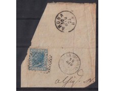 1874 - LOTTO/971 - REGNO - 20c. AZZURRO - ARONA 1874 - LOTTO/971 - REGNO - 20c. AZZURRO - ARONA