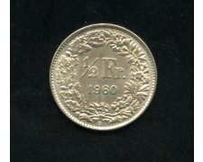 1960 - LOTTO/M15793 - SVIZZERA - 1/2 FRANCO ARGENTO