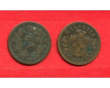 1850 - LOTTO/M22479 - SVIZZERA - 2 RAPPEN 1850 - LOTTO/M22479 - SVIZZERA - 2 RAPPEN