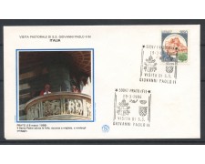 1986 - PRATO (FI) - VISITA DI PAPA GIOVANNI PAOLO II° - BUSTA - LOTTO/31101
