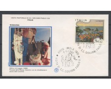 1986 - IMOLA (BO) - VISITA DI PAPA GIOVANNI PAOLO II° - BUSTA - LOTTO/31108