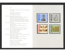 1993 - SVIZZERA - LOTTO/43454F - PRO PATRIA ARTIGIANATO 4v . NUOVI - FOLDER 1993 - SVIZZERA - LOTTO/43454F - PRO PATRIA ARTIGIANATO 4v . NUOVI - FOLDER