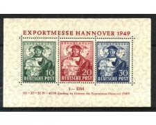 Germany Bizone 1949 Hannover Fair Souvenir Sheet, MH - LOTTO/3641