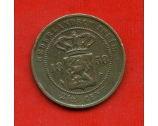 1858 - INDIE OLANDESI - LOTTO/M47496 - 2,5 CENTESIMI RAME 1858 - INDIE OLANDESI - LOTTO/M47496 - 2,5 CENTESIMI RAME