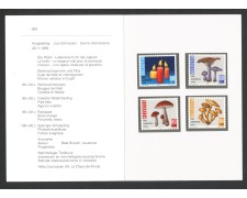 1994 - SVIZZERA - LOTTO/43473F - PRO JUVENTUTE CANDELE E FUNGHI 4v . NUOVI - FOLDER 1994 - SVIZZERA - LOTTO/43473F - PRO JUVENTUTE CANDELE E FUNGHI 4v . NUOVI - FOLDER