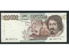1983 - REPUBBLICA - LOTTO/47904 - 100.000 LIRE CARAVAGGIO FIOR DI STAMPA 1983 - REPUBBLICA - LOTTO/47904 - 100.000 LIRE CARAVAGGIO FIOR DI STAMPA