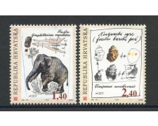 1997 - CROAZIA - RITROVAMENTI PALEONTOLOGICI 2v. - NUOVI - LOTTO/32829
