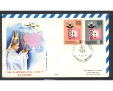 1970 - CEYLON - LOTTO/41746 - VISITA DI PAPA PAOLO VI° VOLO DI RITORNO - BUSTA