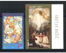 1997 - CROAZIA - NATALE DIPINTI  2v. - NUOVI - LOTTO/32831