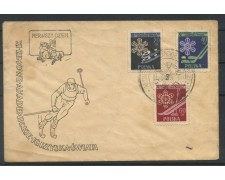 1956 - POLONIA - LOTTO/47651 - SPORT INVERNALI STUDETENSCHI BUSTA CON ANNULLO SPECIALE 1956 - POLONIA - LOTTO/47651 - SPORT INVERNALI STUDETENSCHI BUSTA CON ANNULLO SPECIALE