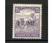 Fiume 1918 15 F. Violet, MNH - LOTTO/39745 Fiume 1918 15 F. Violet, MNH - LOTTO/39745