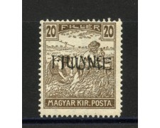 1918 - FIUME - LOTTO/39746 - 20 F. BRUNO - NUOVO - VARIETA' 1918 - FIUME - LOTTO/39746 - 20 F. BRUNO - NUOVO - VARIETA'