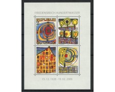 2008 - AUSTRIA - HUNDERTWASSER - FOGLIETTO  NUOVO - LOTTO/33446