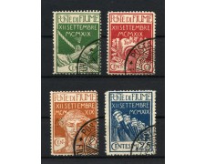 1920 - FIUME - LOTTO/39771 - LEGIONARI 4v. - USATI 1920 - FIUME - LOTTO/39771 - LEGIONARI 4v. - USATI