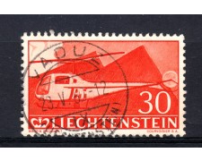 1960 - LIECHTENSTEIN - 30r. POSTA AEREA - USATO - LOTTO/32122 1960 - LIECHTENSTEIN - 30r. POSTA AEREA - USATO - LOTTO/32122