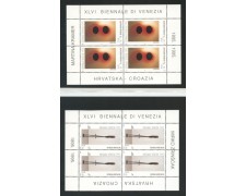 1995 - CROAZIA - BIENNALE DI VENEZIA 3 FOGLIETTI NUOVI - LOTTO/32655