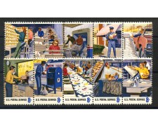 1973 - STATI UNITI - TRIBUTO AGLI IMPIEGATI POSTALI 10v. - NUOVI - LOTTO/35664 1973 - STATI UNITI - TRIBUTO AGLI IMPIEGATI POSTALI 10v. - NUOVI - LOTTO/35664
