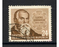 1953 - GERMANIA DDR - LUCAS CRANACH - USATO - LOTTO/36093 1953 - GERMANIA DDR - LUCAS CRANACH - USATO - LOTTO/36093