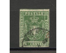 1860 - TOSCANA - LOTTO/40287 - 1 cent. VERDE - GOVERNO PROVV. - USATO 1860 - TOSCANA - LOTTO/40287 - 1 cent. VERDE - GOVERNO PROVV. - USATO