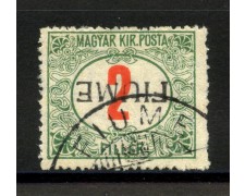 1918 - FIUME - LOTTO/39801 - 2F. SEGNATASSE - VARIETA' - USATO 1918 - FIUME - LOTTO/39801 - 2F. SEGNATASSE - VARIETA' - USATO